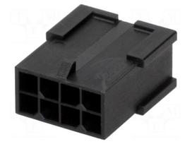 Plug | wire-wire | male | Micro-Fit 3.0 | 3mm | PIN: 8 | w/o contacts