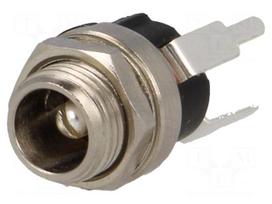 Socket | DC supply | male | 5,5/2,5mm | 5.5mm | 2.5mm | 9mm | THT | straight
