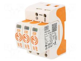 Surge arrestor | Type 1+2 | Poles: 3 | 30kA | 280VAC | DIN | -40÷80°C