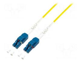 Fiber patch cord | OS2 | both sides,LC/UPC | 10m | LSZH | yellow
