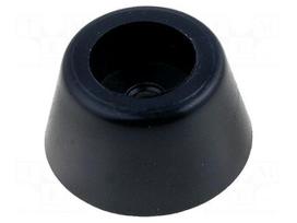 Foot | black | PVC | A: 20mm | B: 15mm | C: 9.8mm | E: 10.5mm | D: 3mm | F: 5mm