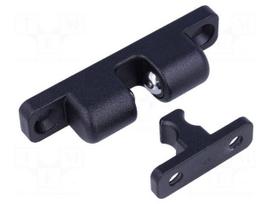 Ball catches | W: 16.5mm | L: 80mm | cast zinc | Colour: black | 95N