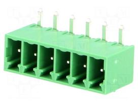 Pluggable terminal block | 3.5mm | ways: 6 | angled 90° | socket | male