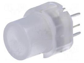 Switch: keypad | Pos: 2 | SPST-NO | 0.01A/35VDC | colourless | LED | THT