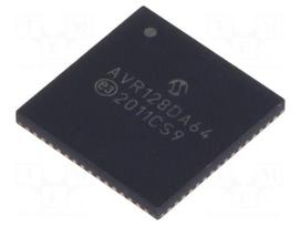 AVR microcontroller | EEPROM: 512B | SRAM: 16kB | Flash: 128kB | QFN64