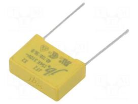 Capacitor: polypropylene | X2 | 150nF | 15mm | ±10% | 18x12x6mm | 310VAC