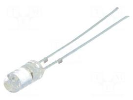 LED | 3mm | blue | 220÷330mcd | 110° | Front: flat | Pitch: 2.54mm