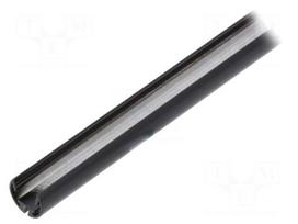 Profiles for LED modules | oval | black | L: 1m | aluminium | anodized