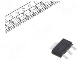 Transistor: NPN | bipolar | 75V | 4.5A | 1.2W | SOT223