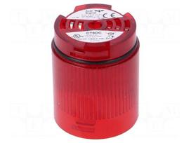 Signaller: lighting | LED | red | Usup: 24VDC | IP65 | Ø50x69mm | -30÷60°C