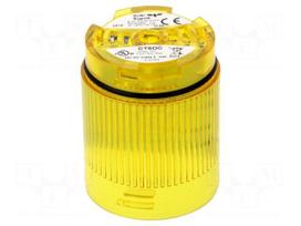 Signaller: lighting | LED | yellow | Usup: 24VDC | IP65 | Ø50x69mm