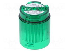 Signaller: lighting | LED | green | Usup: 24VDC | IP65 | Ø50x69mm