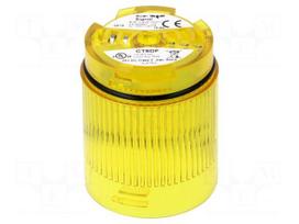 Signaller: lighting | LED | yellow | Usup: 24VDC | IP65 | Ø50x69mm