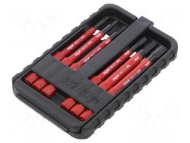 Kit: screwdriver bits | Pcs: 6 | insulated | 1kVAC | Allen hex key