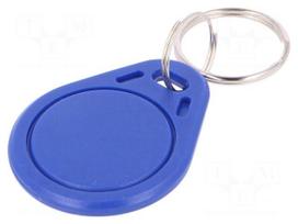 RFID pendant | ISO/IEC14443-3-A | blue | 13.56MHz | Mat: plastic | 4g