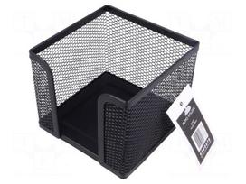 Sticky notes container | black | Mat: metal