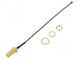 Antenna adapter | IPEX,RP-SMA-B socket,reverse | straight,angled