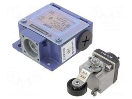 Limit switch | lever R 34,5mm, plastic roller Ø19mm | NO + NC