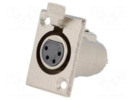 Socket | XLR | female | PIN: 4 | soldering | Case: XLR standard