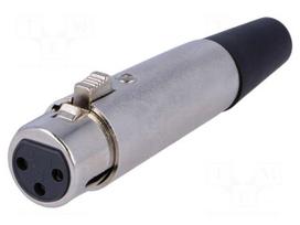 Plug | XLR | female | PIN: 3 | straight | for cable