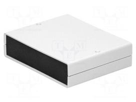 Enclosure: with panel | X: 140mm | Y: 110mm | Z: 35mm | ABS | light grey