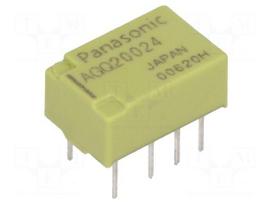 Relay: electromagnetic | DPDT | Ucoil: 24VDC | 0.3A/125VAC | 2A/30VDC