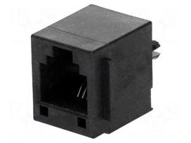 Socket | RJ11 | PIN: 6 | Cat: 3 | high | Layout: 6p6c | THT | straight