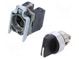 Switch: rotary | NO x2 | 3A/240VAC | 0.55A/125VDC | 22mm | black | IP69