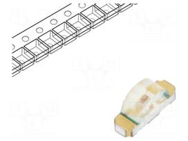 LED | SMD | 1206 | red | 2.8÷10mcd | 3.2x1.5x1mm | 130° | 2.1÷2.6V | 20mA