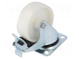 Transport wheel | Ø: 100mm | W: 35mm | H: 128mm | torsional with lock