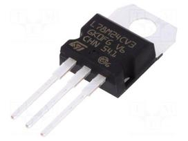 IC: voltage regulator | linear,fixed | 24V | 0.5A | TO220AB | THT | ±4%