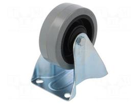 Transport wheel | Ø: 100mm | W: 36mm | H: 128mm | rigid | 150kg | -20÷60°C