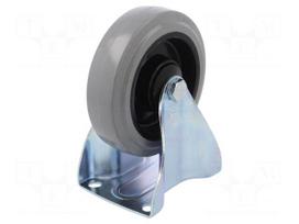 Transport wheel | Ø: 125mm | W: 36mm | H: 156mm | rigid | 150kg | -20÷60°C