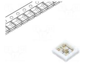Power LED | UV-A,UV-C | 120° | 30mA | Pmax: 300mW | 3x3x0.9mm
