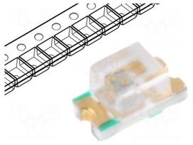 LED | SMD | 0603 | green | 95÷145mcd | 1.6x0.8x0.6mm | 140° | 3.5÷4V | 20mA