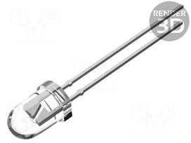 LED | 5mm | red | 5800÷6500mcd | 3÷5V | 20mA | Variant: blinking | -30÷85°C