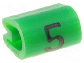 Markers for cables and wires | Label symbol: 5 | 7.9÷12.7mm | PVC