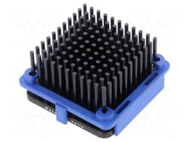Heatsink: extruded | grilled | BGA | black | L: 40mm | W: 40mm | H: 22.6mm