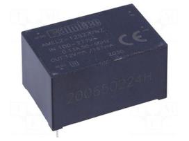 Converter: AC/DC | 2W | Uout: 12VDC | Iout: 0.167A | 76% | Mounting: PCB