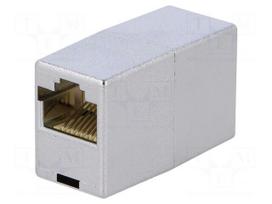Socket | coupler | Cat: 5e | shielded | Layout: 8p8c | RJ45 socket x2