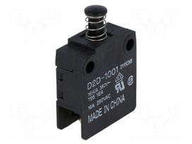 Switch: door | Pos: 2 | SPST-NO | 16A/250VAC | black | Man.series: D2D