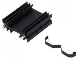 Heatsink: extruded | H | TO202,TO218,TO220,TOP3 | black | L: 38mm