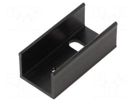 Heatsink: extruded | U | TO220 | black | L: 35mm | W: 17mm | H: 13mm | 21K/W