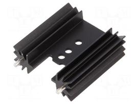 Heatsink: extruded | H | TO202,TO218,TO220,TOP3 | black | L: 38.1mm