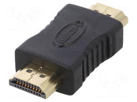 Adapter | HDMI 1.4 | HDMI plug,both sides | Colour: black