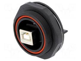 Connector: USB B | socket | PIN: 4 | threaded joint | USB Buccaneer