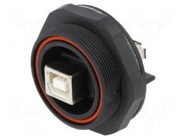 Connector: USB B | socket | PIN: 4 | threaded joint | USB Buccaneer