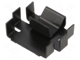 Heatsink: moulded | U | TO220 | black | L: 7.1mm | W: 25.4mm | H: 20.7mm