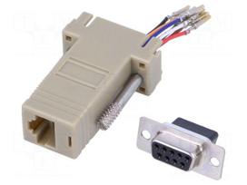 Transition: adapter | RJ45 socket,D-Sub 9pin female