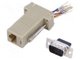 Transition: adapter | RJ45 socket,D-Sub 9pin male